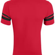 Back view of Youth Sleeve Stripe Jersey