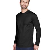 Side view of Cool & Dry Sport Long Sleeve Performance Interlock T-Shirt