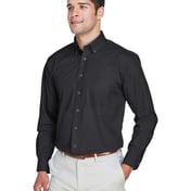 Side view of Crown Collection® Broadcloth Woven Dress Shirt