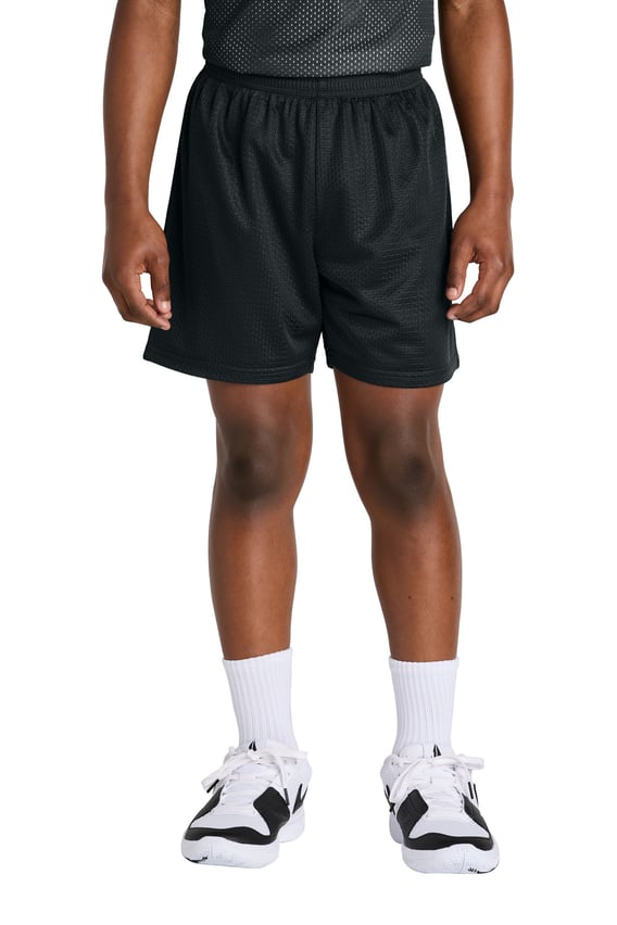 Front view of Youth PosiCharge&reg; Mesh 5 Short