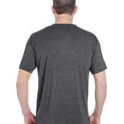 Back view of Men’s Cool & Dry Heathered Performance T-Shirt