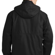Back view of Herringbone 3-in-1 Parka