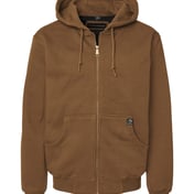 Front view of Crossfire Heavyweight Power Fleece Hooded Jacket With Thermal Lining