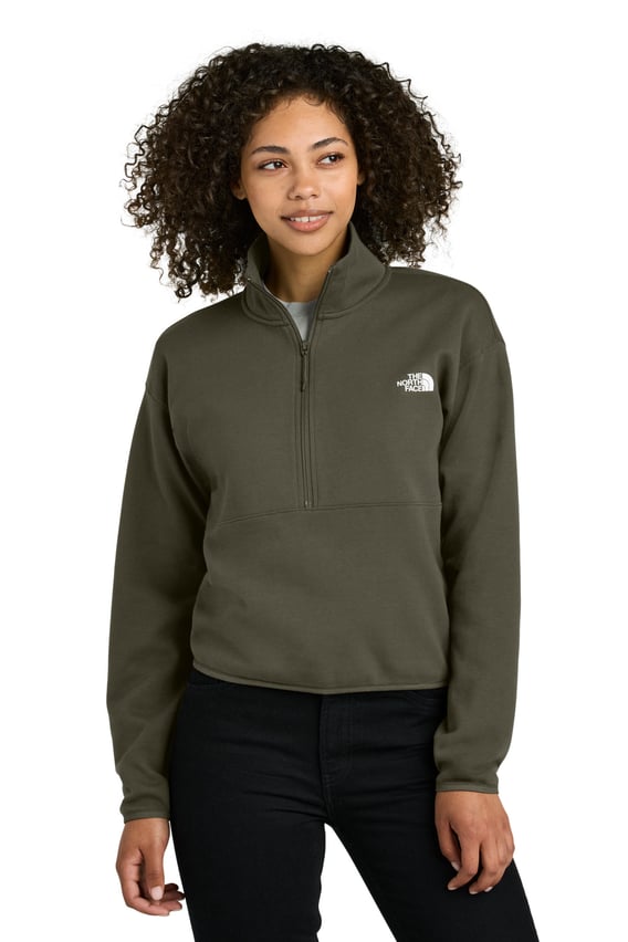 Front view of Women’s Double-Knit 1/2-Zip Fleece