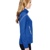 Side view of Ladies’ Cadence Interactive Two-Tone Brush Back Jacket