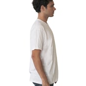 Side view of Unisex Ideal Heavyweight Cotton Crewneck T-Shirt