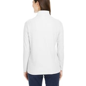 Back view of Women’s Fusion ChromaSoft™ Pique Quarter-Zip Pullover