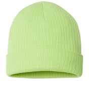 Front view of Sustainable Rib Cuffed Beanie