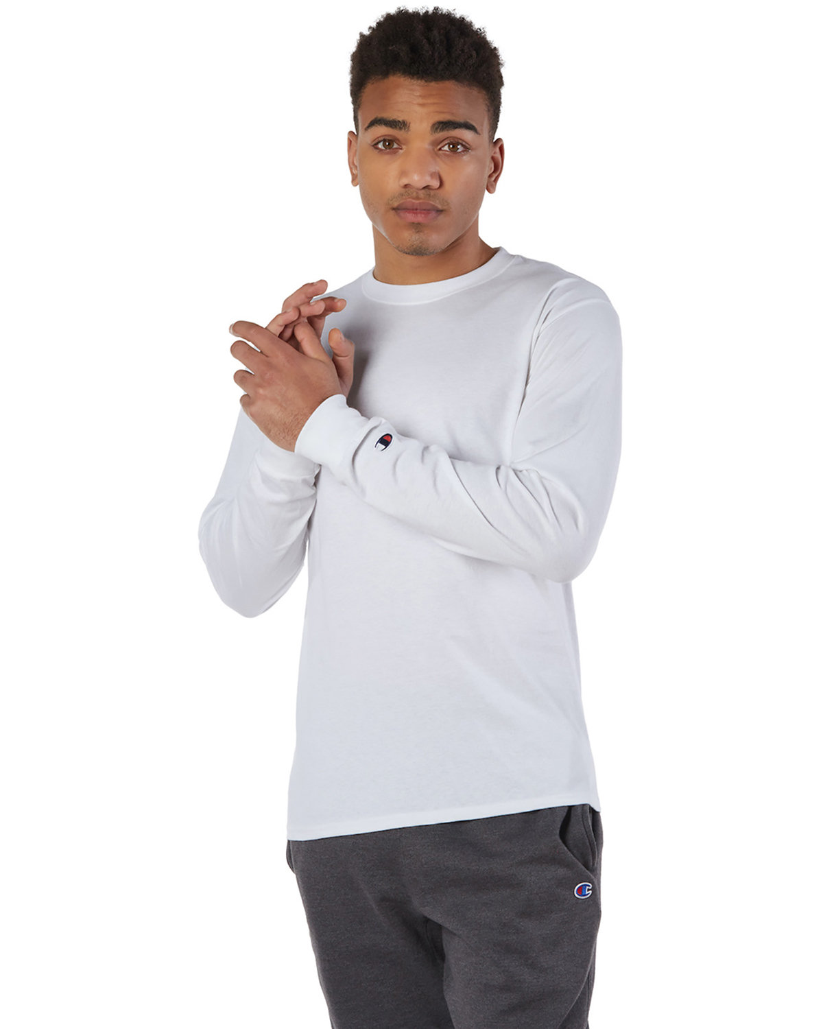 Front view of Adult Long-Sleeve T-Shirt