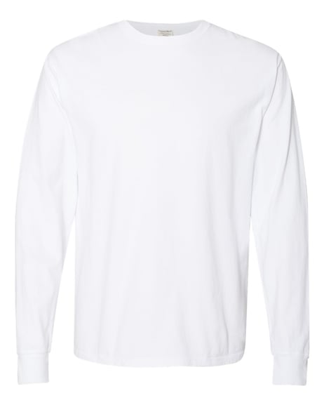 Front view of Garment-Dyed Long Sleeve T-Shirt