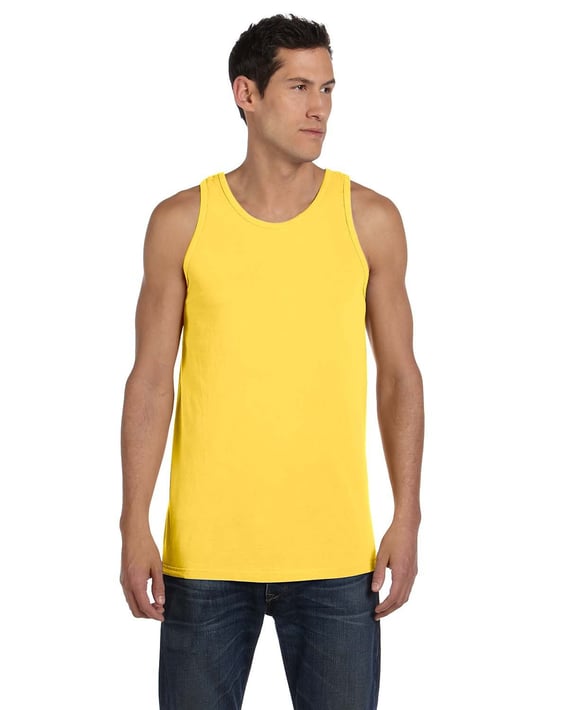 Front view of 5.6 Oz. Pigment-Dyed Cotton Tank