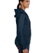Side view of Women’s Full-Zip Hooded Sweatshirt