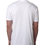 Back view of Men’s CVC V-Neck T-Shirt