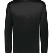 Front view of Youth Momentum Hooded Long Sleeve T-Shirt