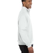 Side view of Adult NuBlend® Quarter-Zip Cadet Collar Sweatshirt