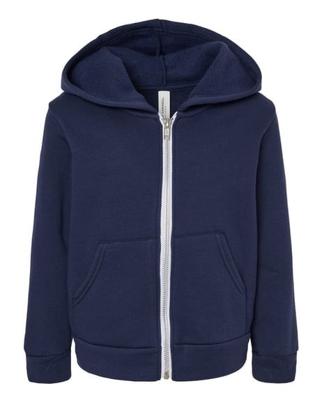 Front view of Toddler Sponge Fleece Full-Zip Hoodie