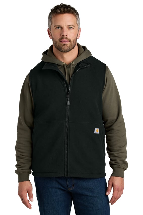 Front view of Textured Fleece Vest