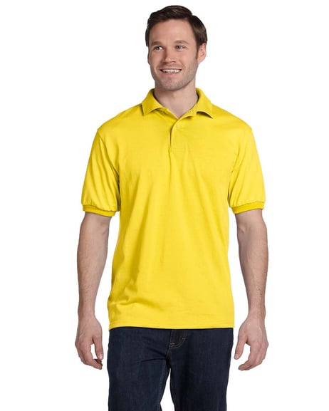 Front view of Adult 50/50 EcoSmart Jersey Knit Polo