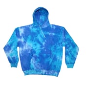 Front view of Youth 8.5 Oz. Tie-Dyed Pullover Hooded Sweatshirt