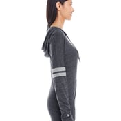 Side view of Ladies’ Hooded Low Key Pullover