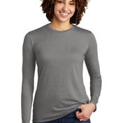 Front view of Women’s Tri-Blend Long Sleeve Tee