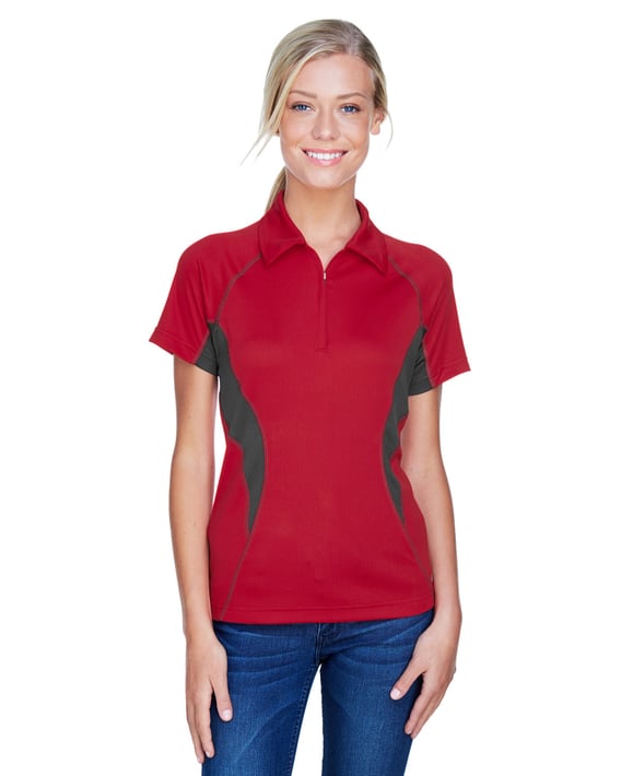 Front view of Ladies’ Serac UTK Cool?logik™ Performance Zippered Polo