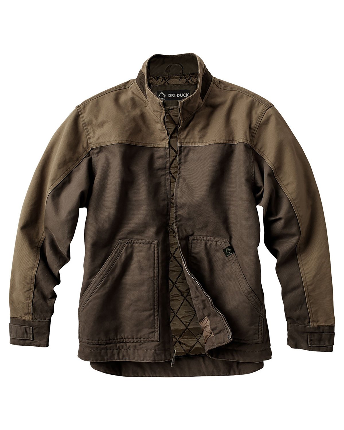 Front view of Men’s 100% Cotton 12oz Canvas/3oz Polyfill Insulation Tall Horizon Jacket