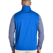 Back view of Men’s Techno Lite Three-Layer Knit Tech-Shell Quarter-Zip Vest