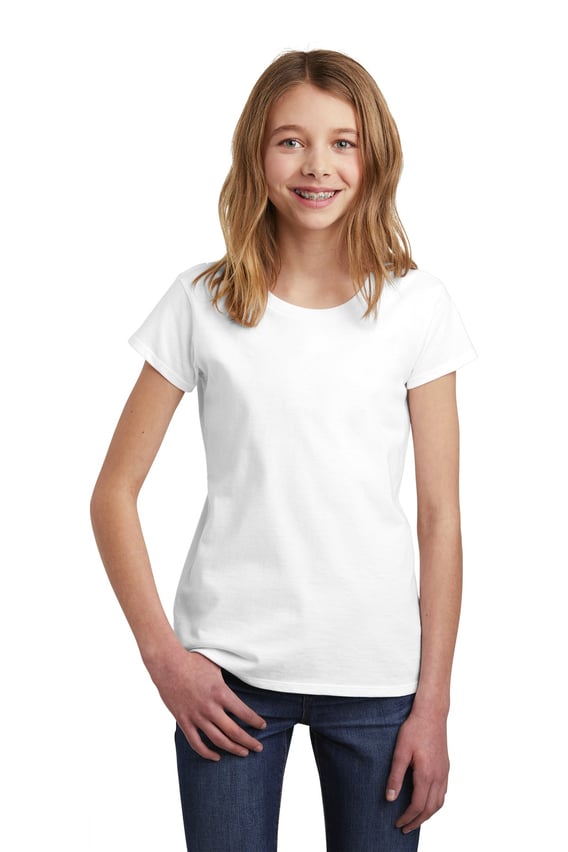 Front view of Girls Very Important Tee ® .DT6001YG