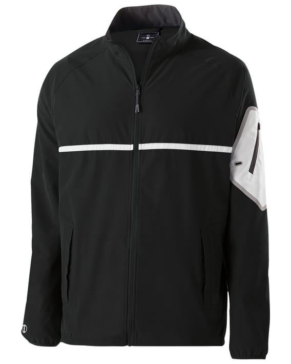 Front view of Unisex Weld 4-Way Stretch Warm-Up Jacket