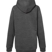 Back view of Youth Triblend Fleece Hooded Sweatshirt