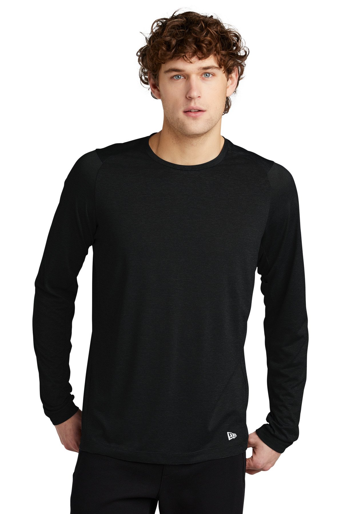 Front view of Series Performance Long Sleeve Crew Tee