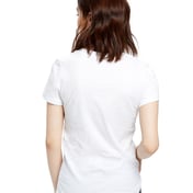 Back view of Ladies’ Made In USA Short Sleeve Crew T-Shirt