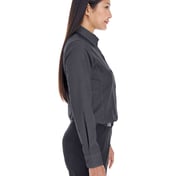 Side view of Women’s Crown Collection® Royal Dobby Woven Dress Shirt