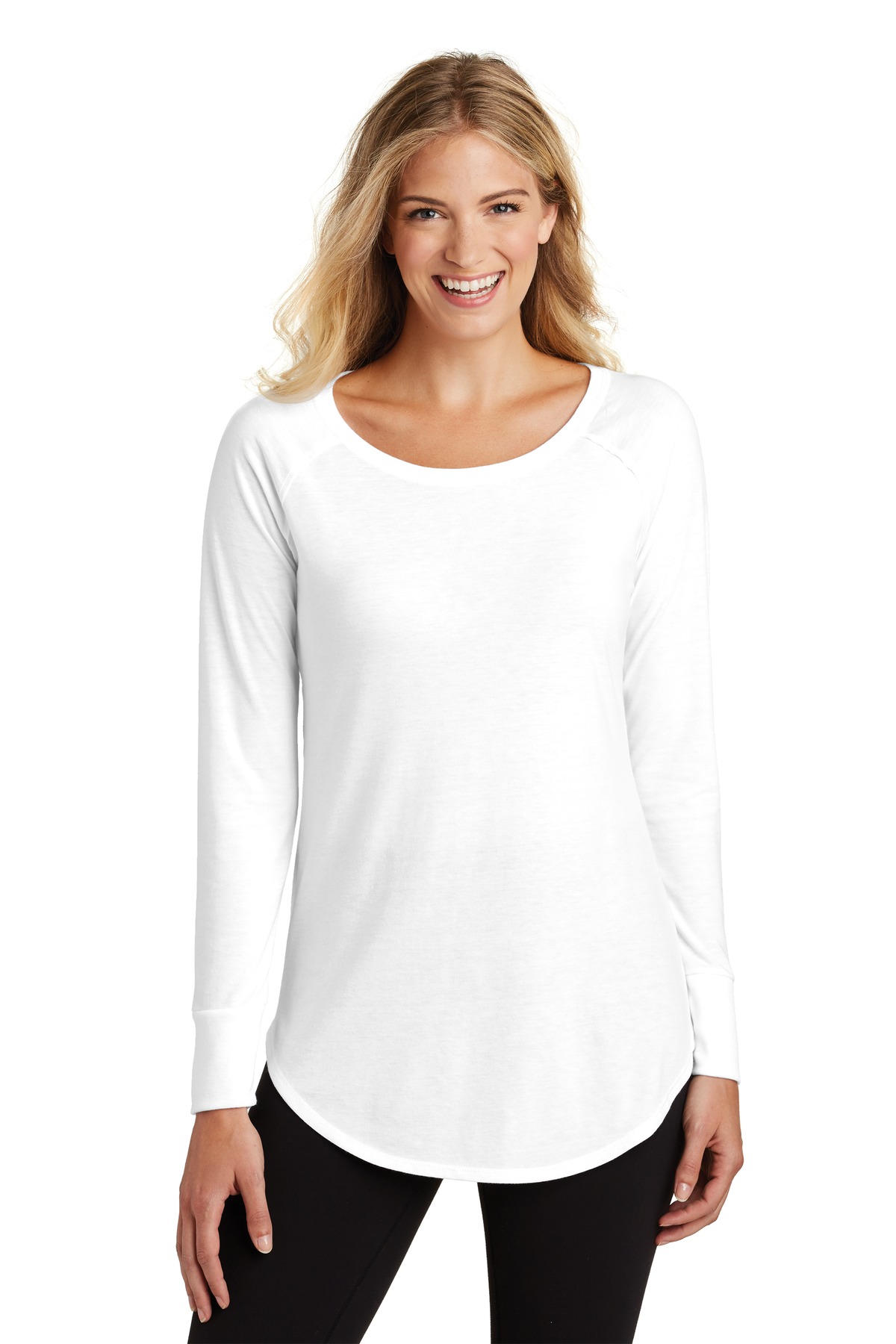 Front view of Women’s Perfect Tri ® Long Sleeve Tunic Tee