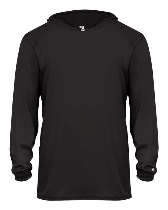 Front view of Youth B-Core Long Sleeve Hooded T-Shirt