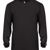 Front view of Youth B-Core Long Sleeve Hooded T-Shirt