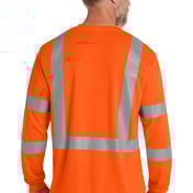 Back view of ANSI 107 Class 3 Mesh Long Sleeve Tee