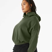 Side view of FWD Fashion Women’s Sponge Fleece Cinched Bottom Hoodie