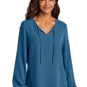 Front view of Women’s Textured Crepe Blouse