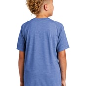 Back view of Youth PosiCharge &reg; Tri-Blend Wicking Raglan Tee