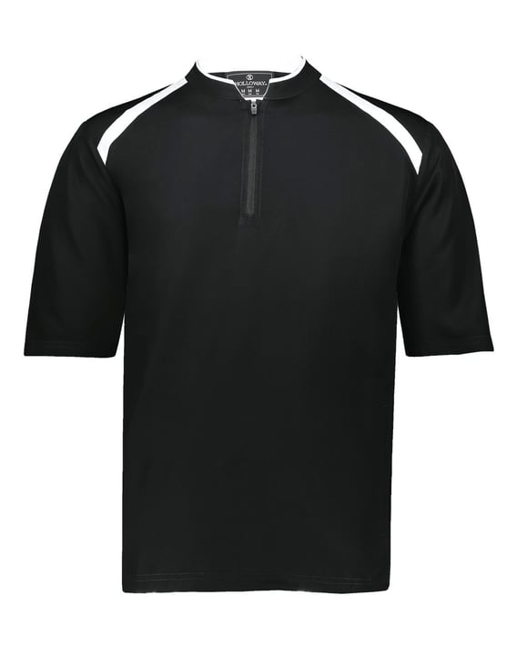 Front view of Youth Clubhouse Short Sleeve Quarter-Zip Pullover