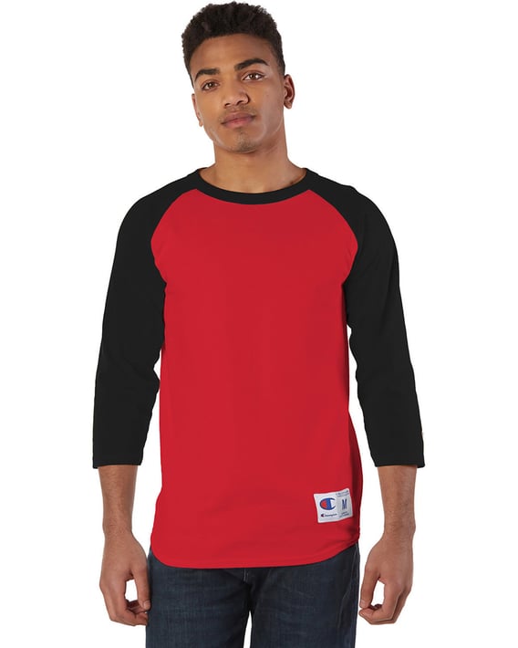 Front view of Adult Raglan T-Shirt