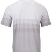 Back view of Belmont Sublimated Heathered Polo