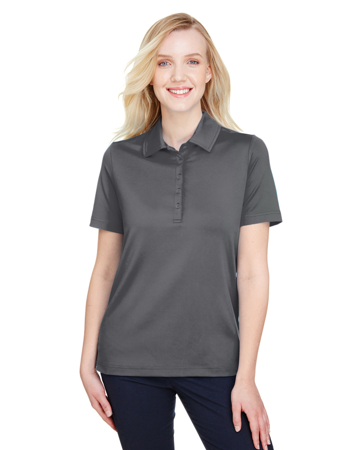 Front view of CrownLux Performance® Ladies’ Range Flex Polo