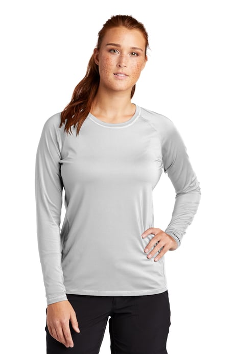 Front view of Women's Long Sleeve Rashguard Tee