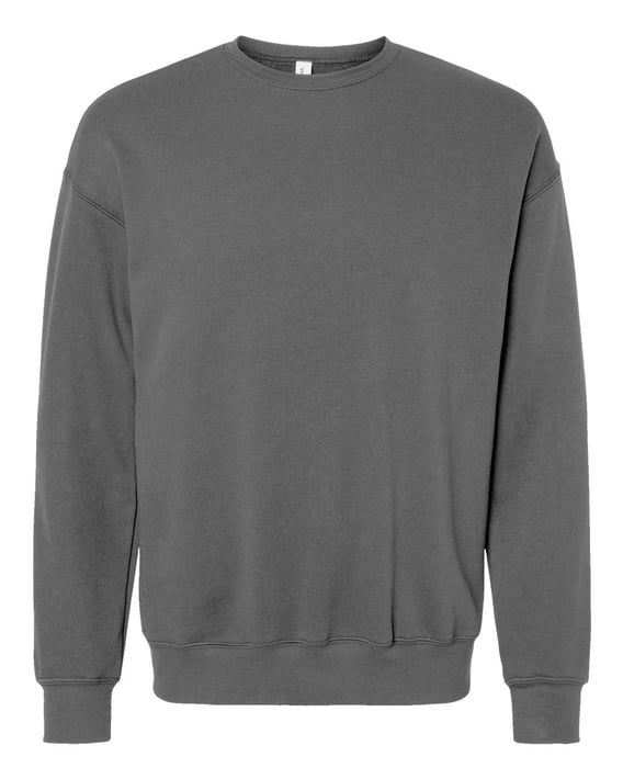 Front view of Sponge Fleece Drop Shoulder Crewneck Sweatshirt