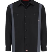 Front view of Industrial Colorblocked Long Sleeve Shirt – Tall Sizes