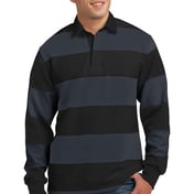 Front view of Classic Long Sleeve Rugby Polo