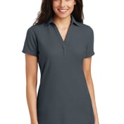 Front view of Ladies Silk Touch&trade; Y-Neck Polo